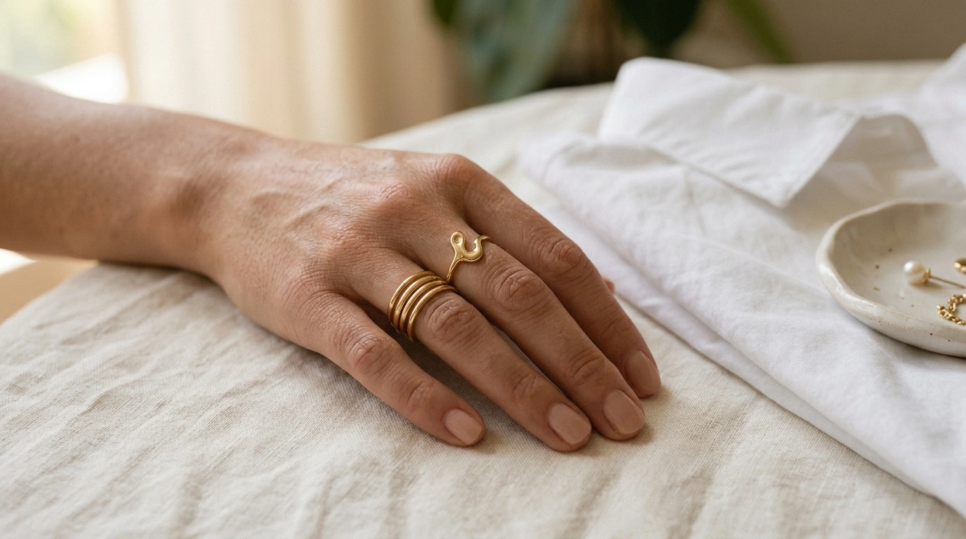 Personalized Gold-Plated Alphabet Rings for Everyday Meaning